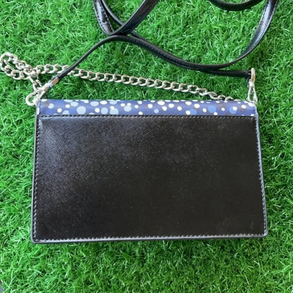 Kate Spade Cameron Convertible Crossbody Black with Multi-Colored Dots - Picture 9 of 16